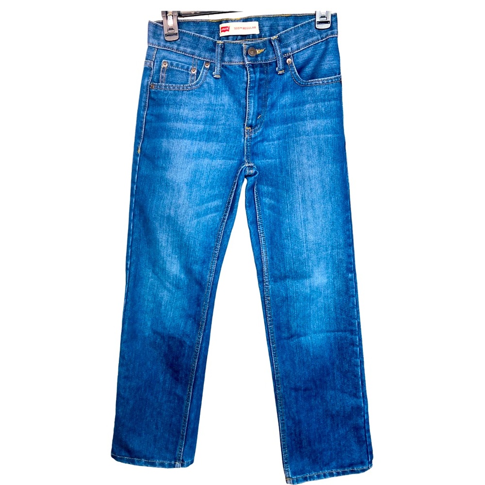 Levi’s 505 boys size 12, regular dark wash jeans